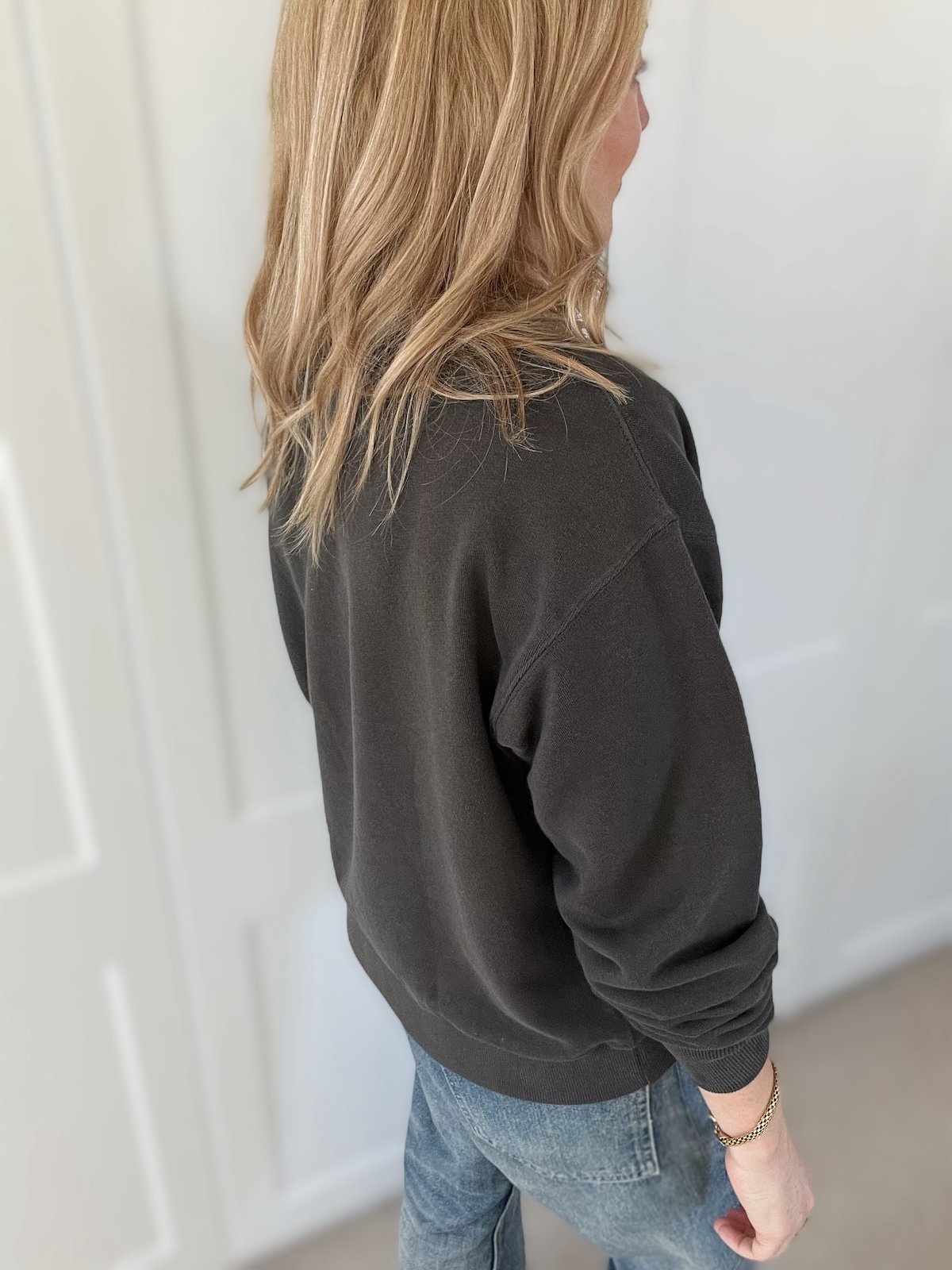 KIT organic cotton boxy sweatshirt woodland grey | fwp by rae