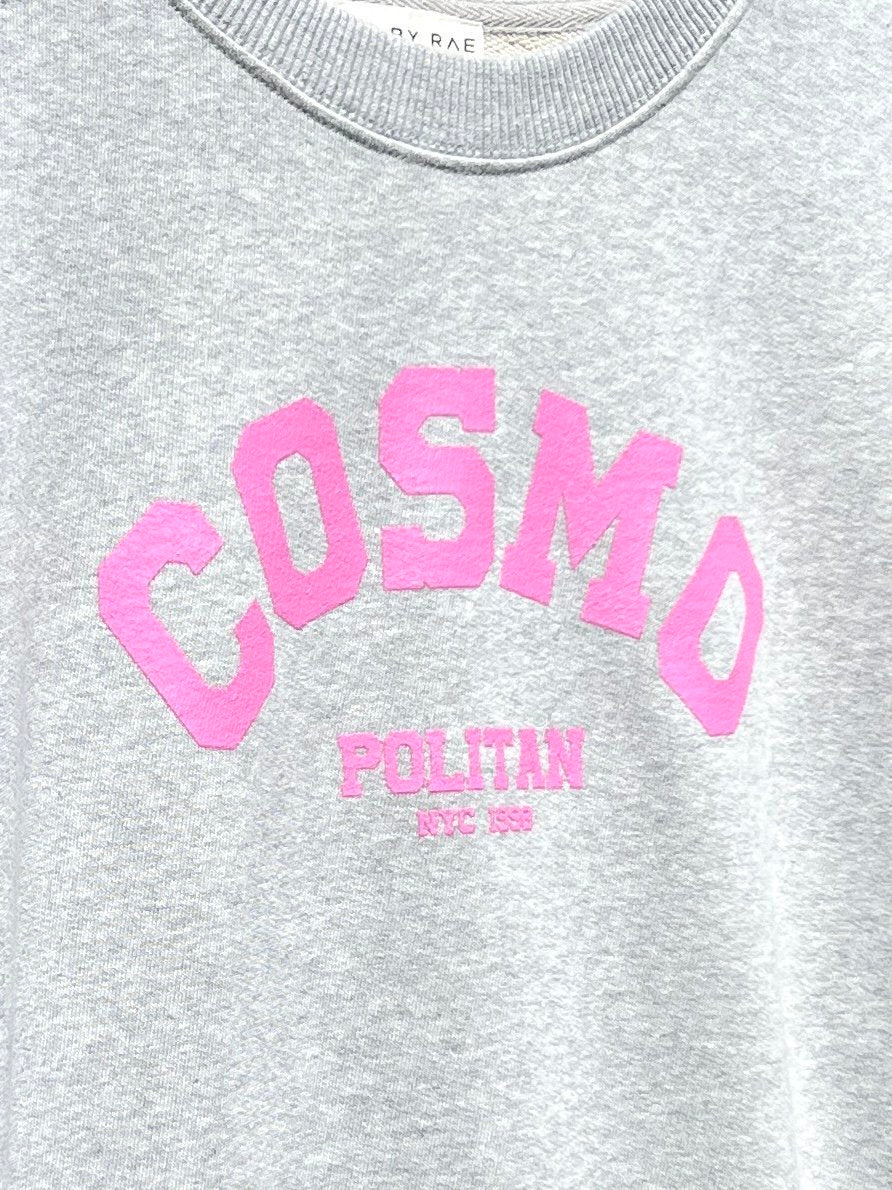 cosmopolitan sweatshirt pink light grey | fwp by rae