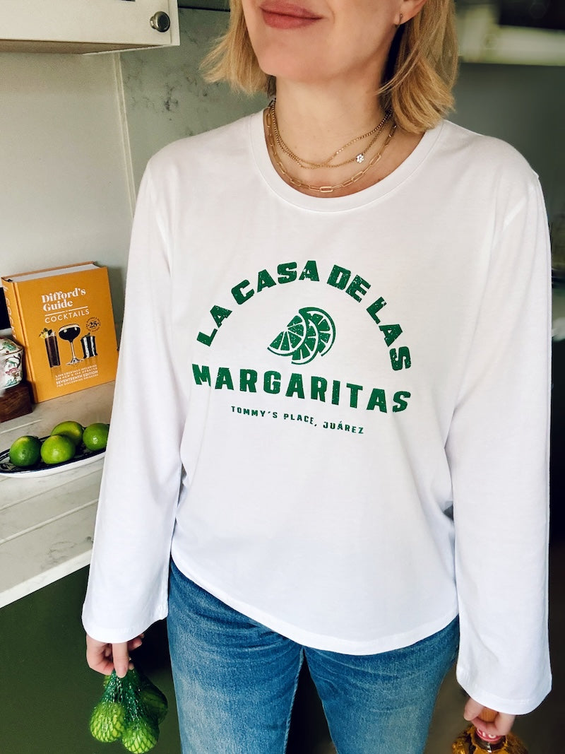 Margaritas Long Sleeve T-Shirt White