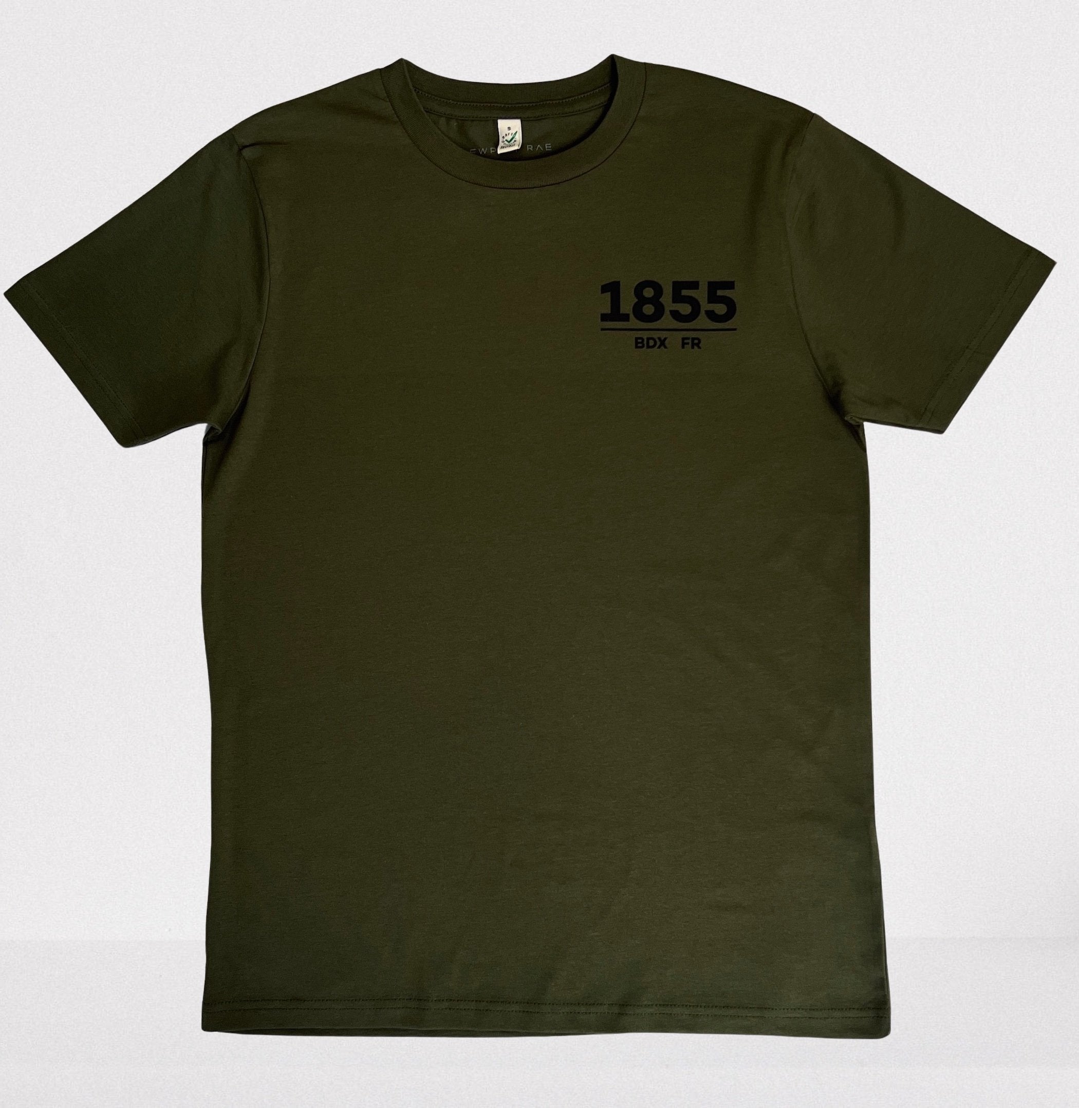 1855 mens t-shirt moss green | fwp by rae