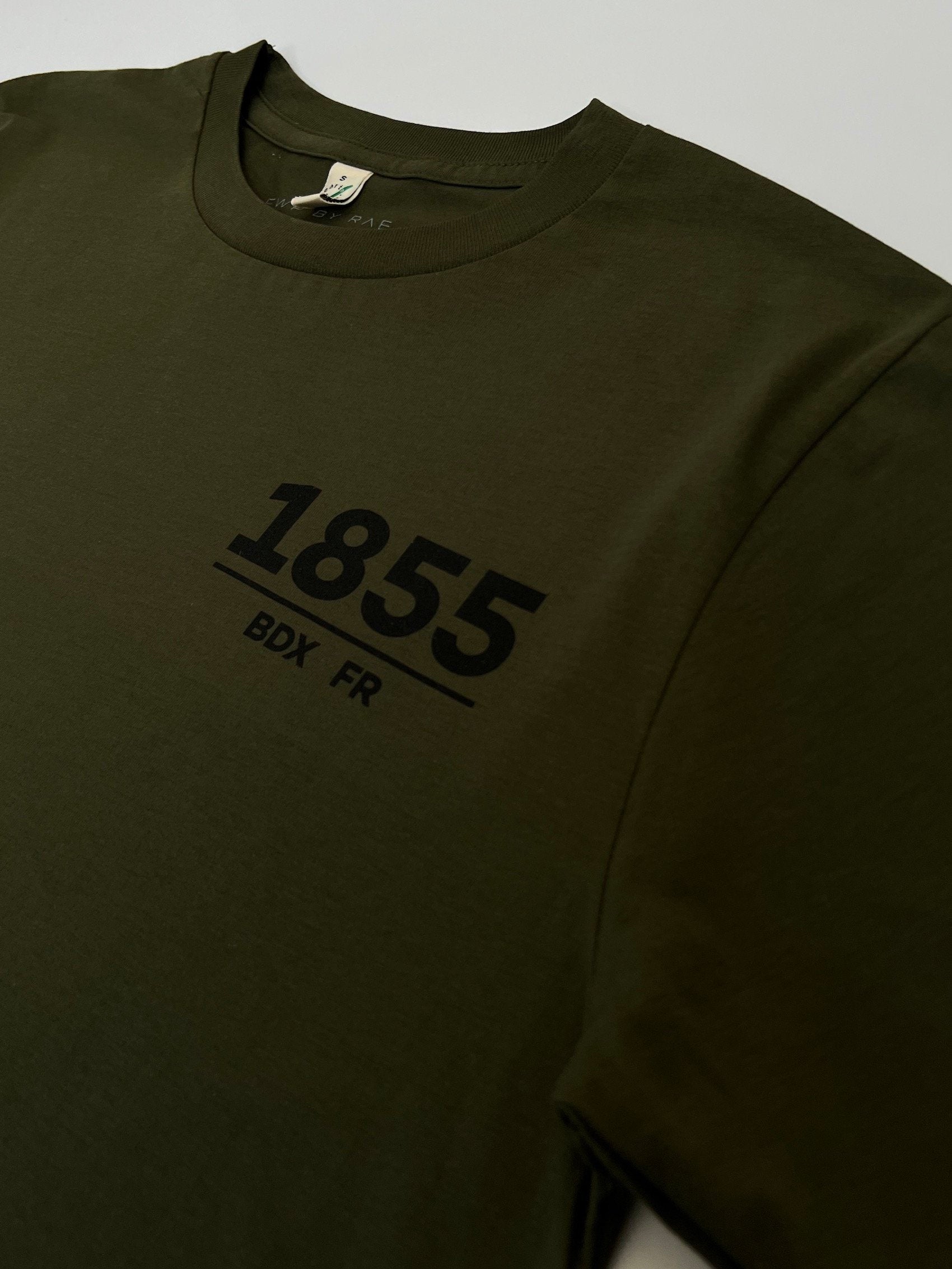 1855 mens t-shirt moss green | fwp by rae