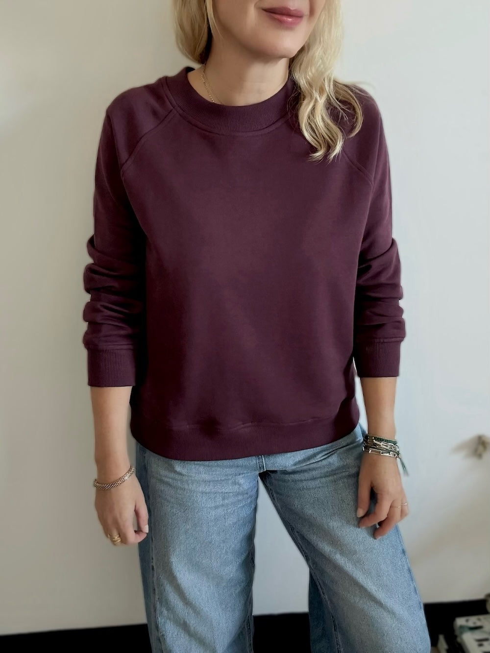 Dylan Raglan Sweatshirt Fig