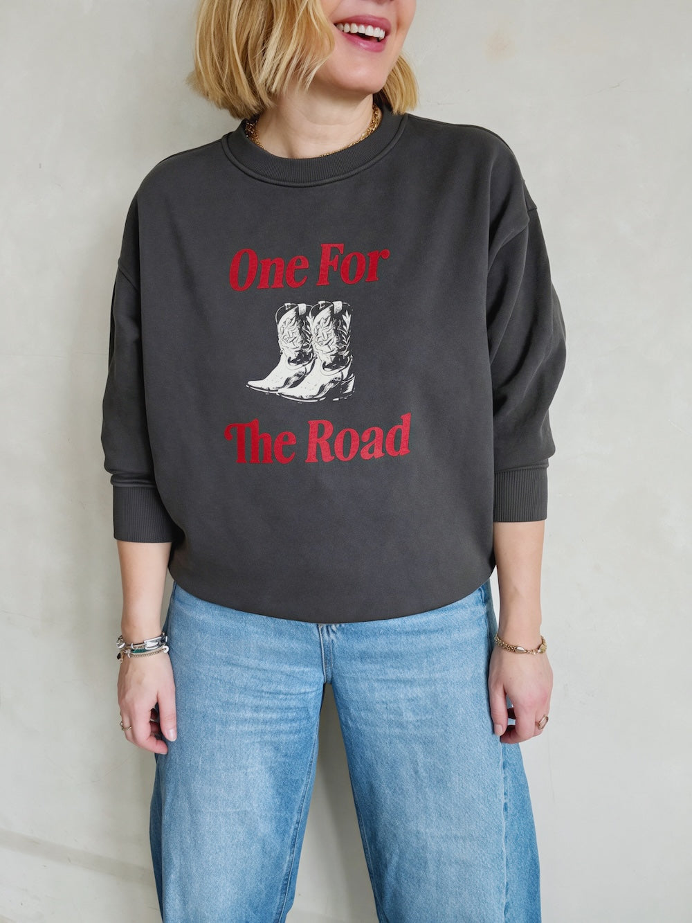 One For The Road Sweatshirt Anthracite