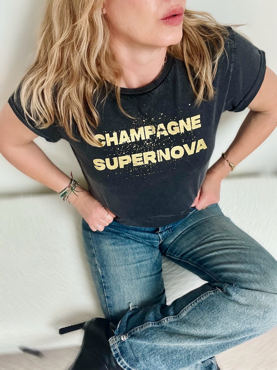 champagne supernova tee | fwp by rae