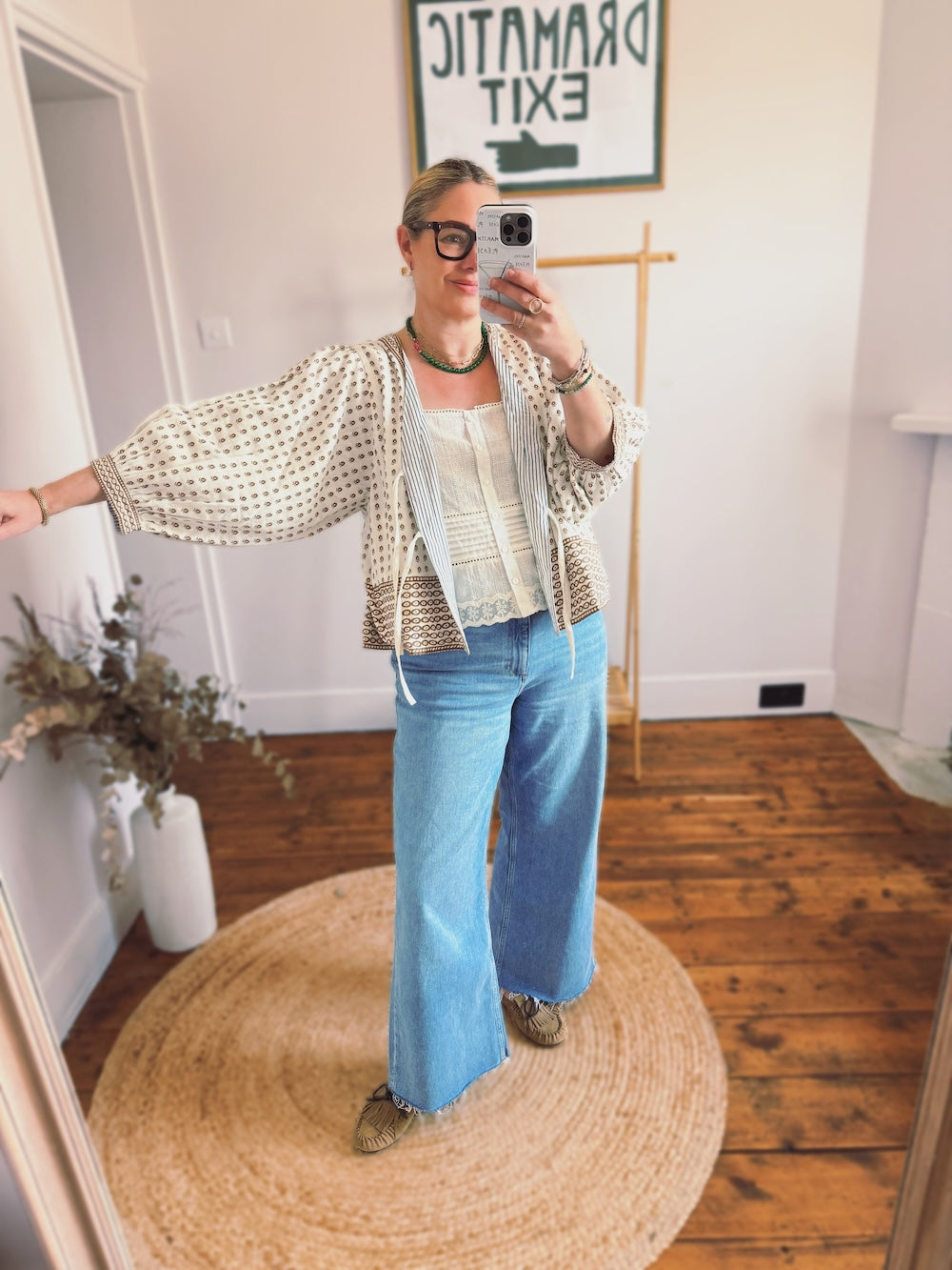 Hazel Cropped Puff Sleeved Jacket