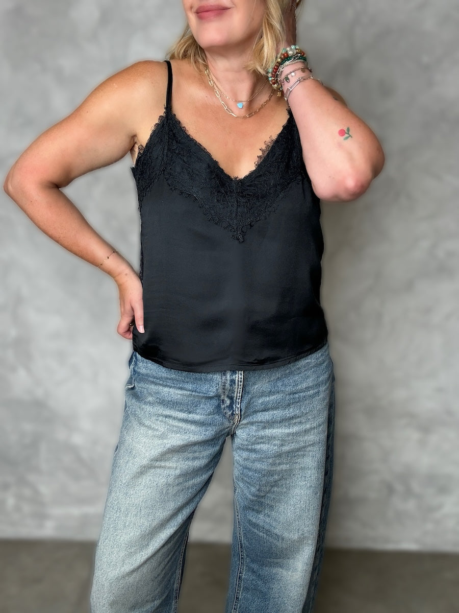 Cassie Lace Camisole Black