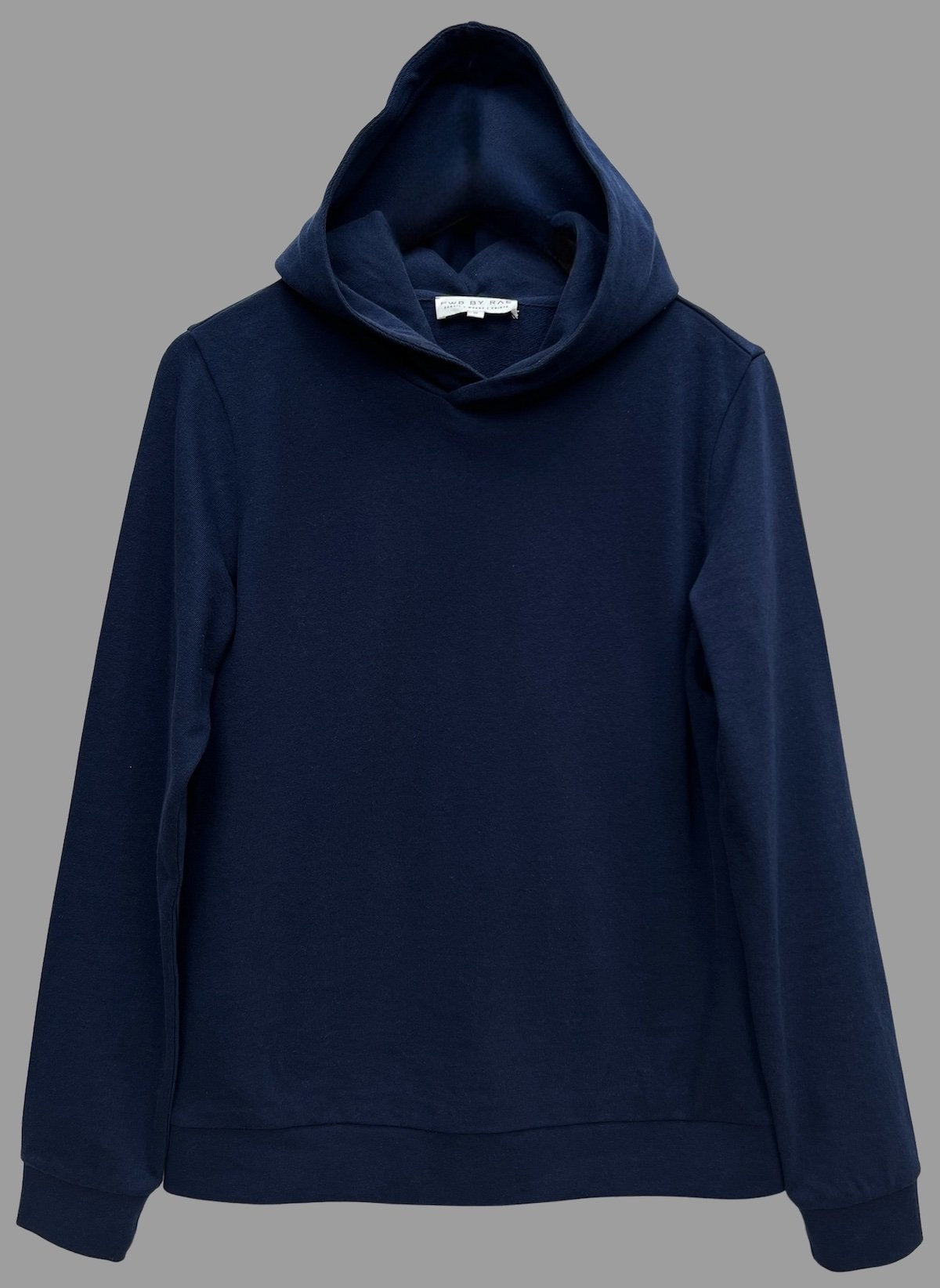 hooded fine knit sweatshirt navy | fwp by rae