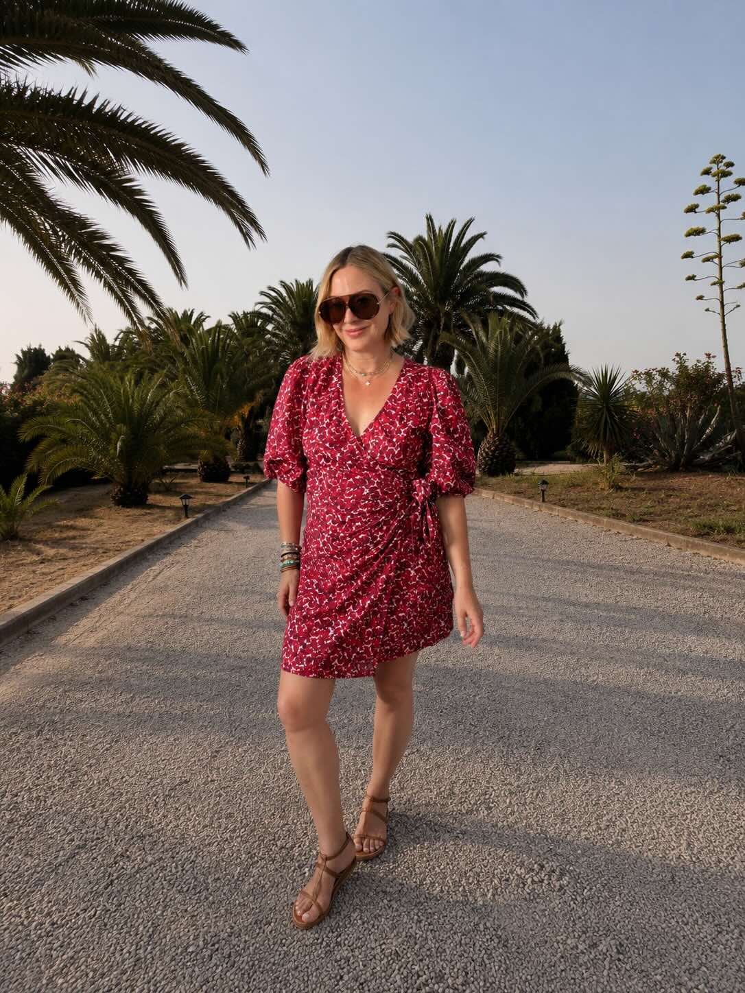 Alice Short Wrap Dress Pascale Painted Petals