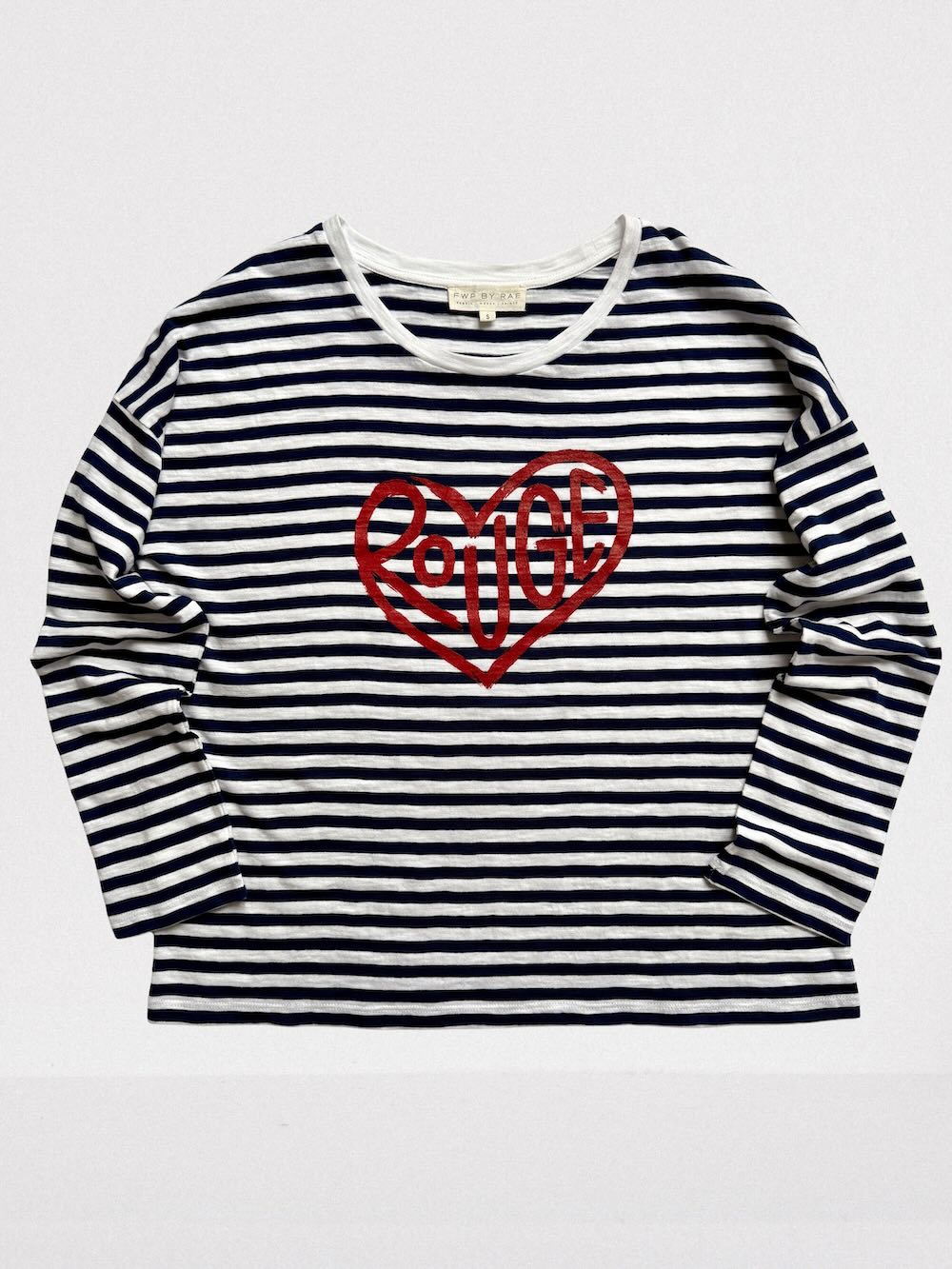 Rouge stripe long sleeve tee | fwp by rae