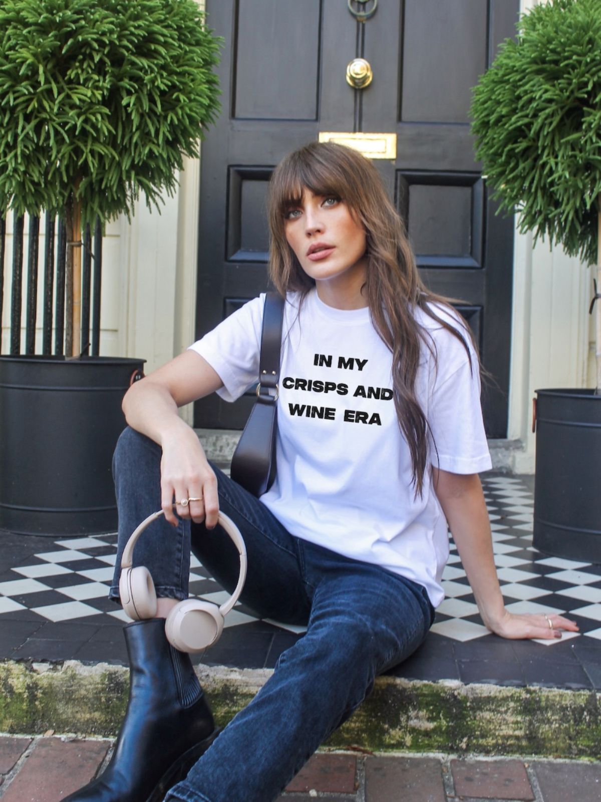 Crisps and Wine Era Boxy Style T-shirt