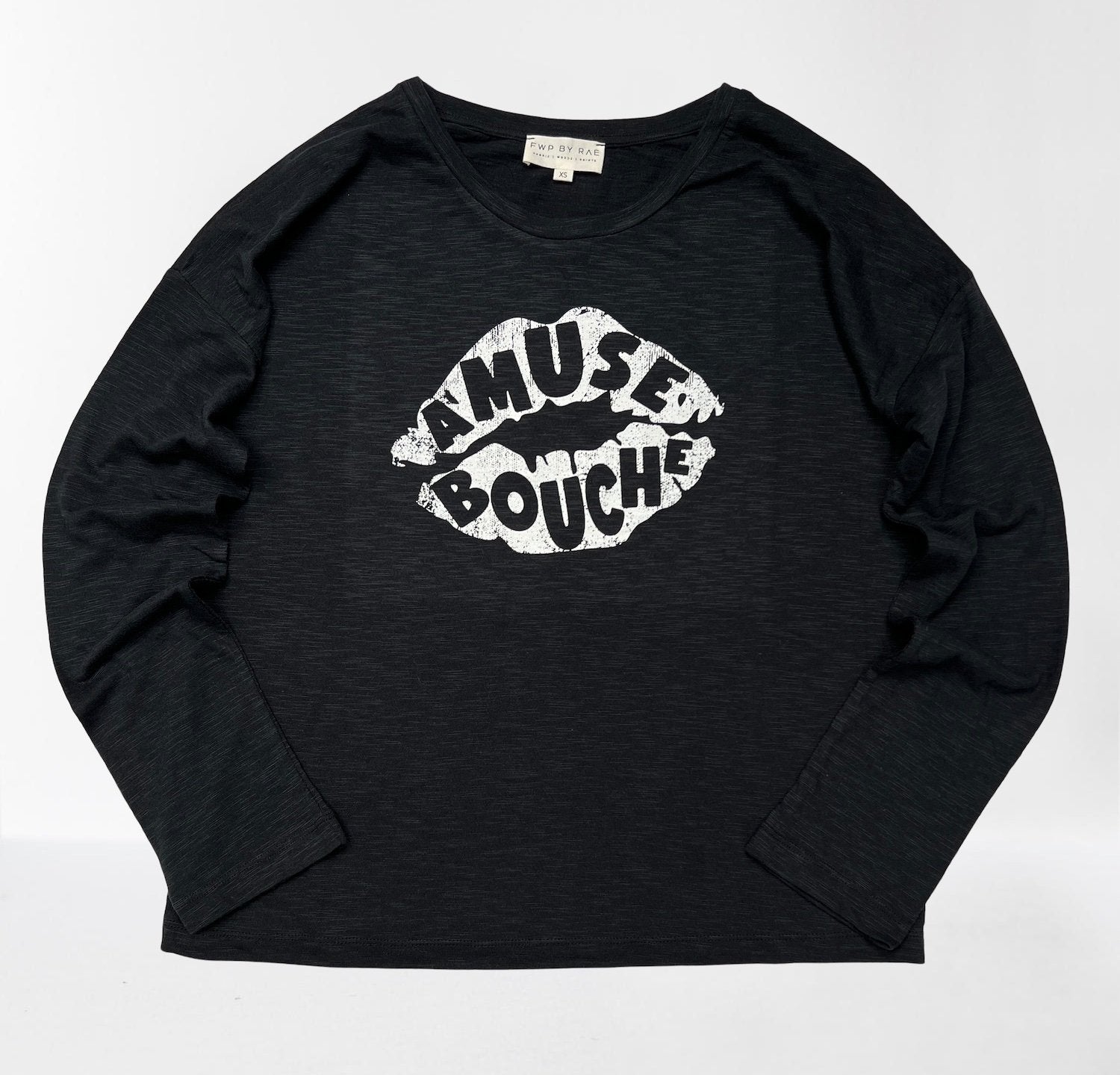 amuse bouche lips long sleeve tee | fwp by rae