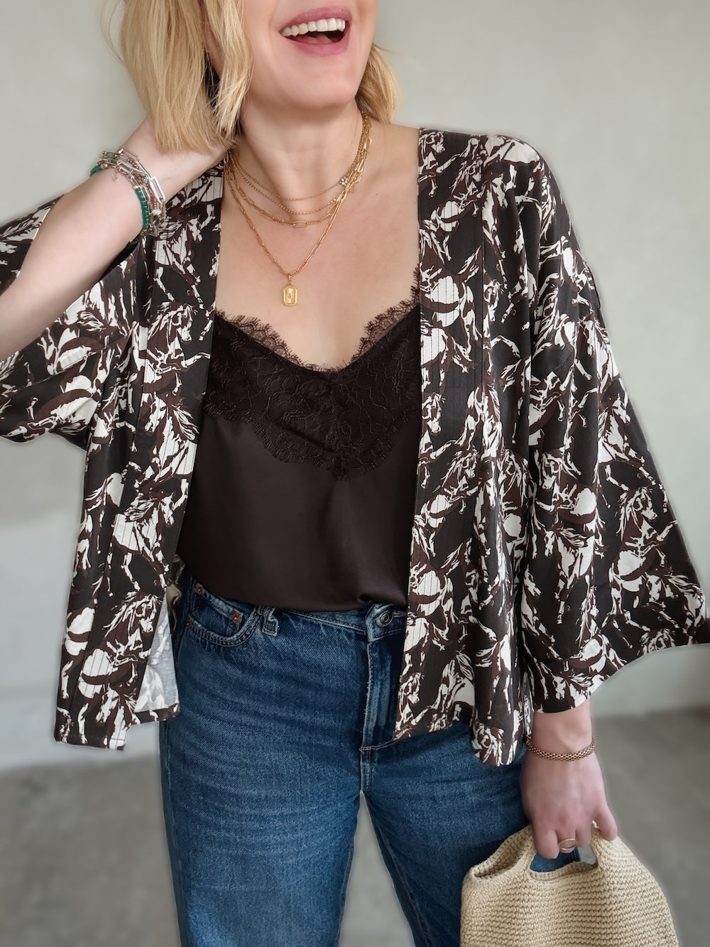 Cassie Lace Camisole Chocolate Brown