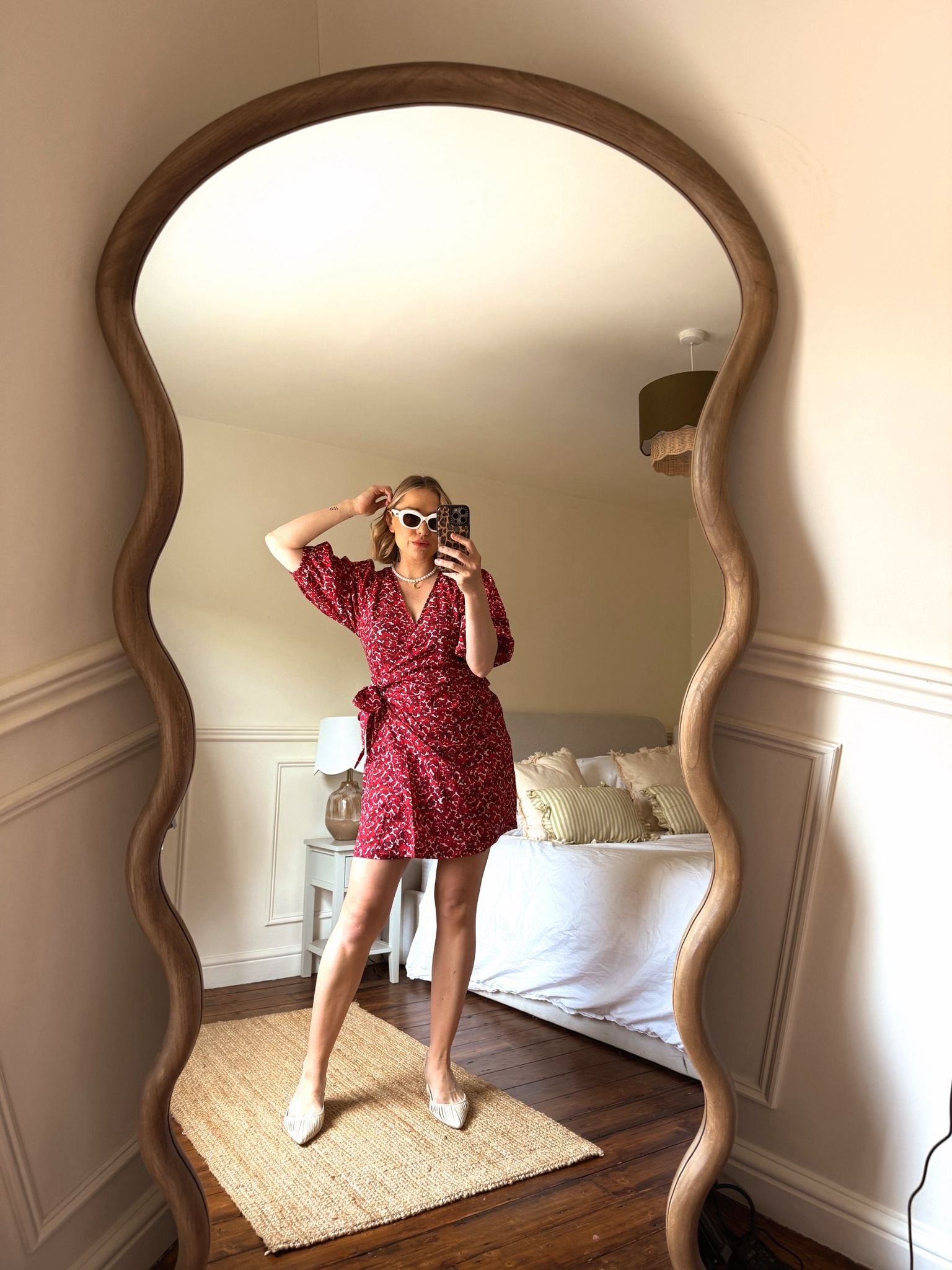 Alice Short Wrap Dress Pascale Painted Petals