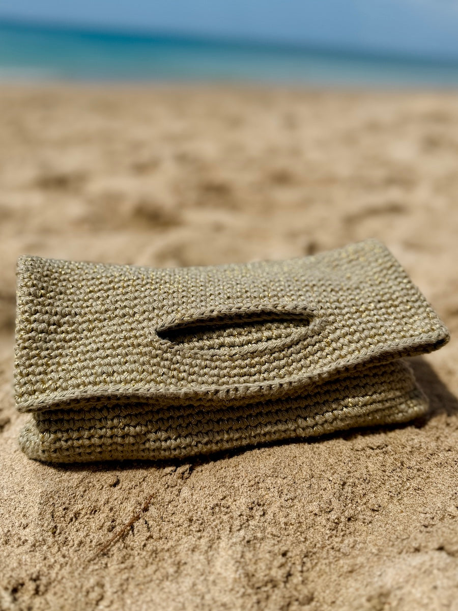Knitted Gold Grab Bag