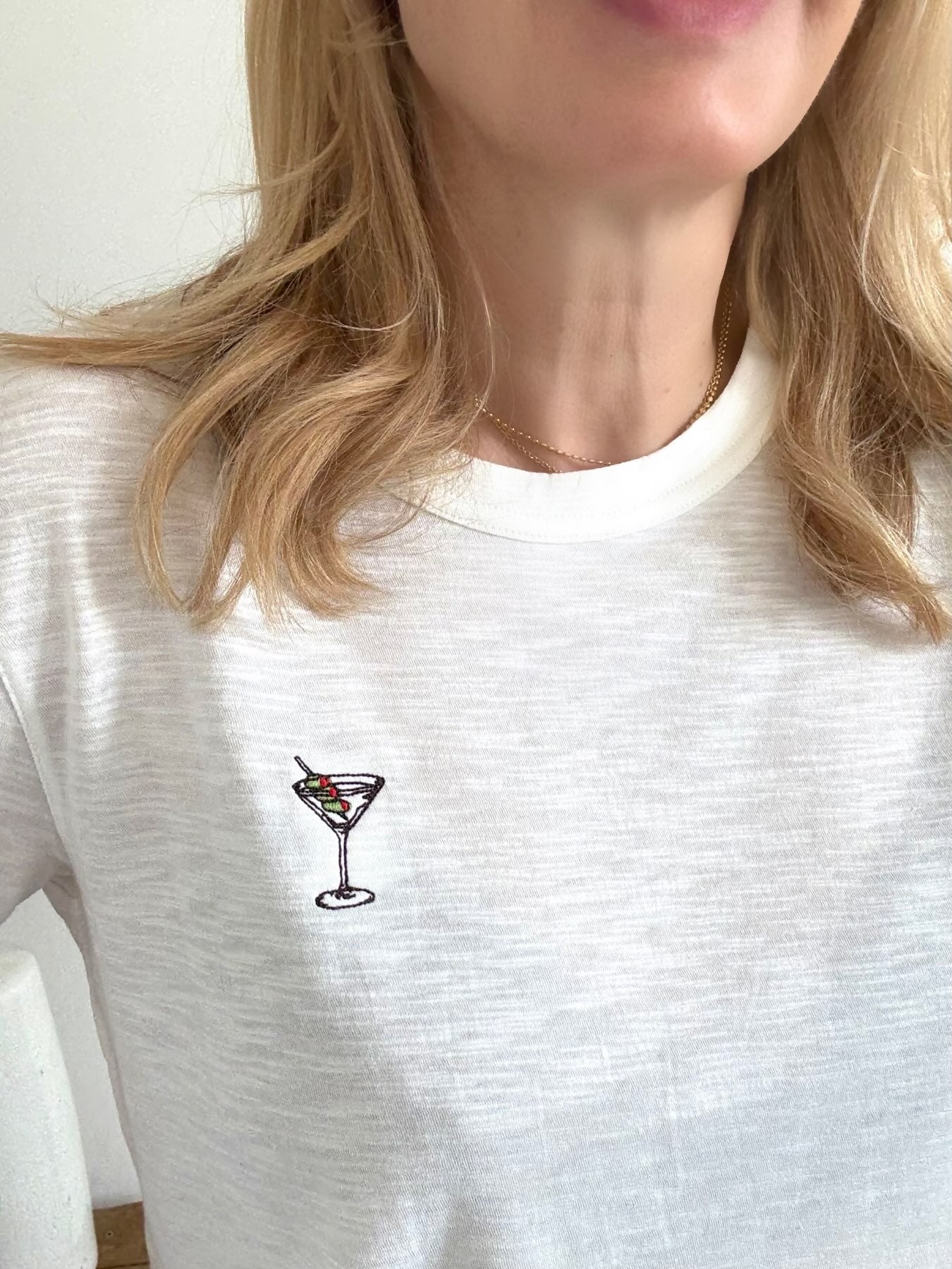 Martini Mini Embroidered T-Shirt