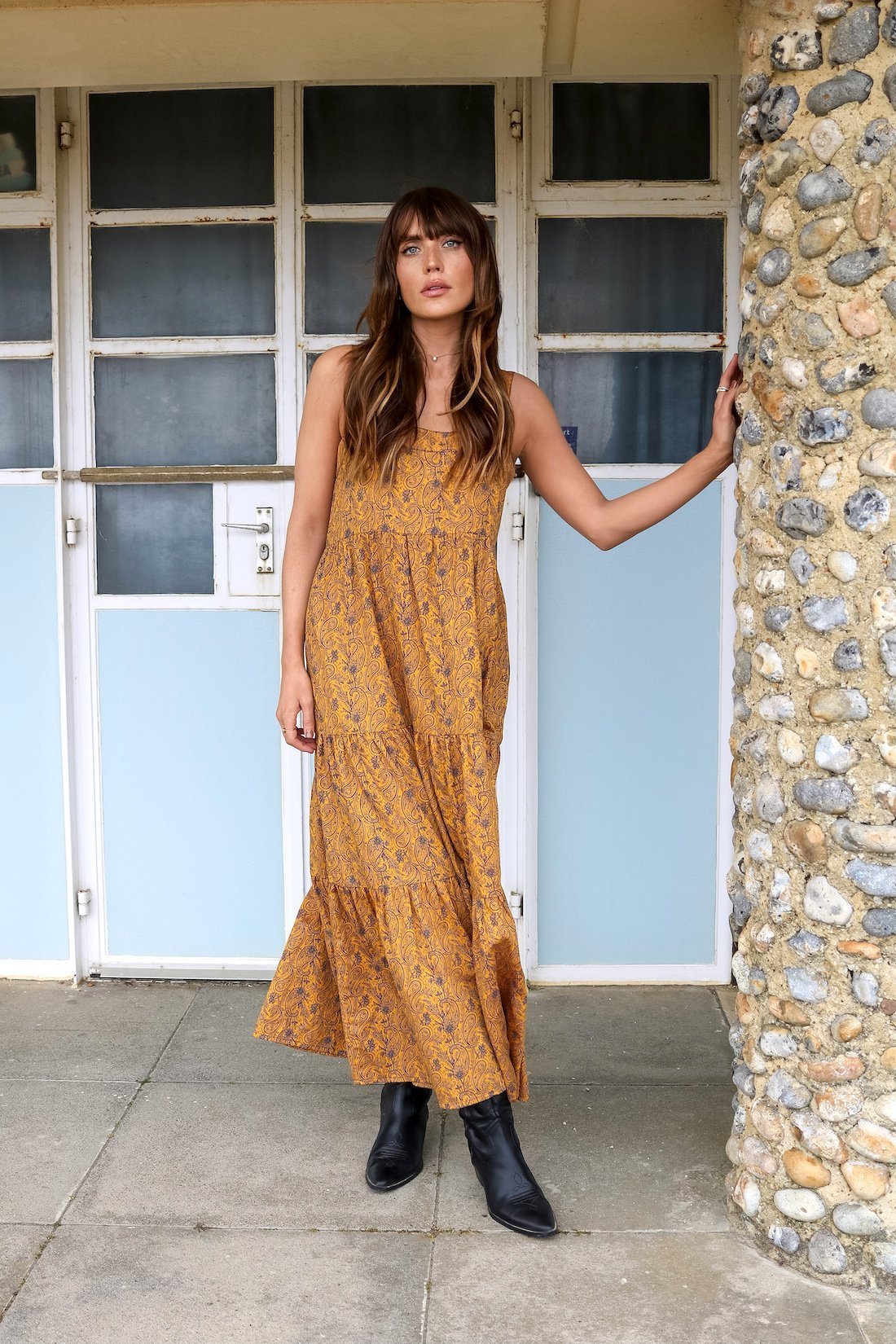 Maya sleeveless maxi dress | fwp by rae | boho maxi dress