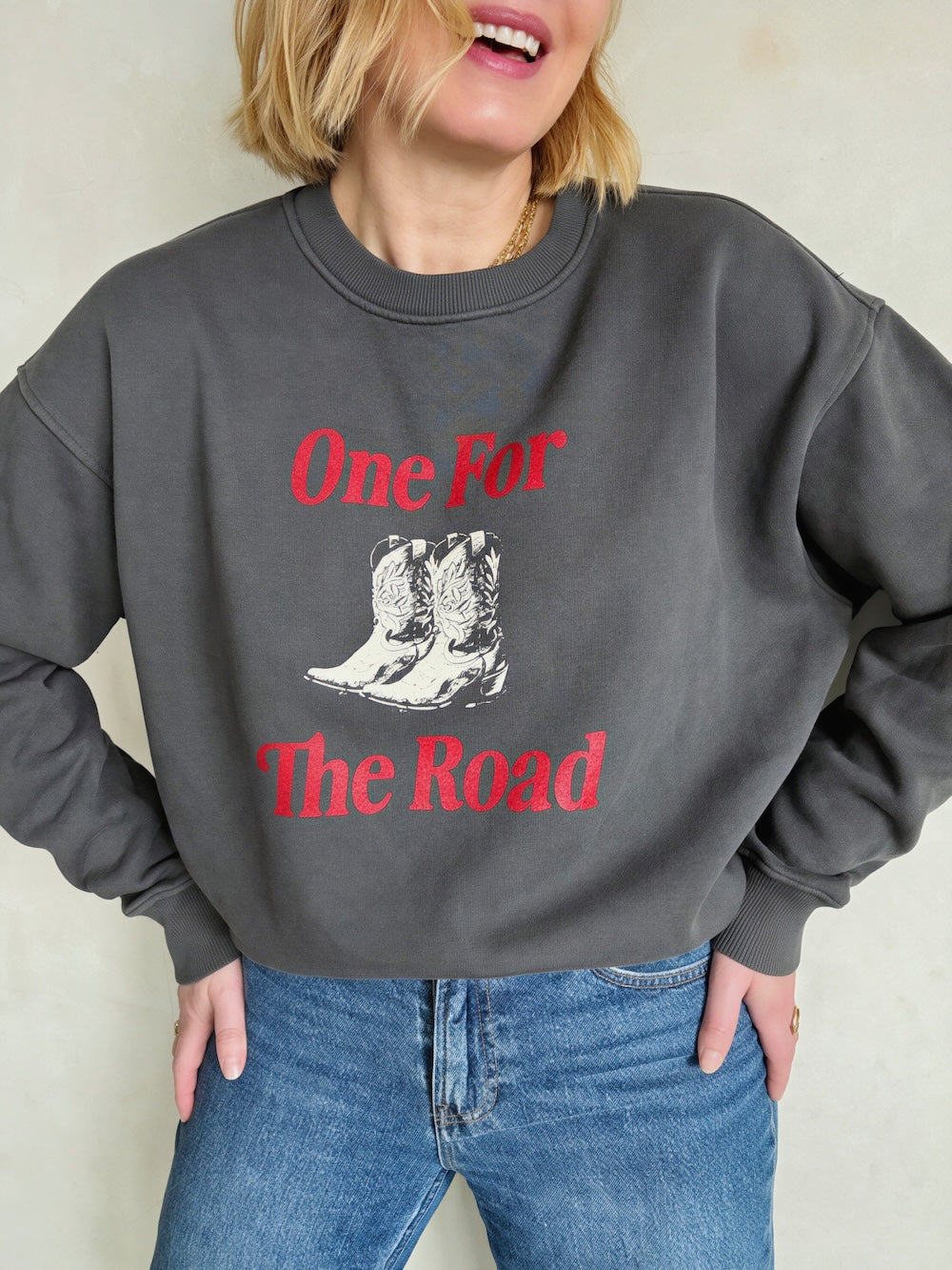 One For The Road Sweatshirt Anthracite