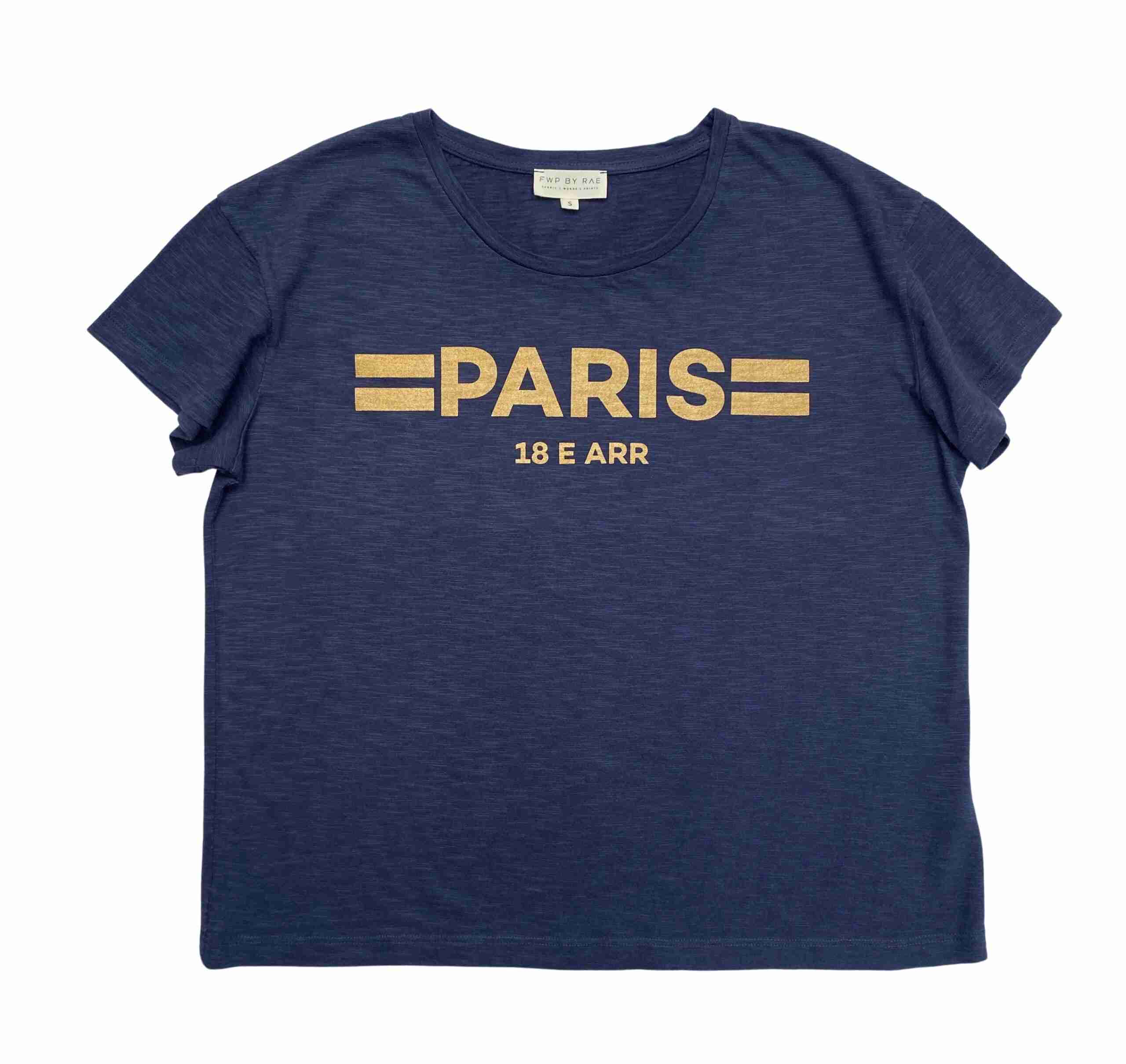 paris tee navy | fwp by rae