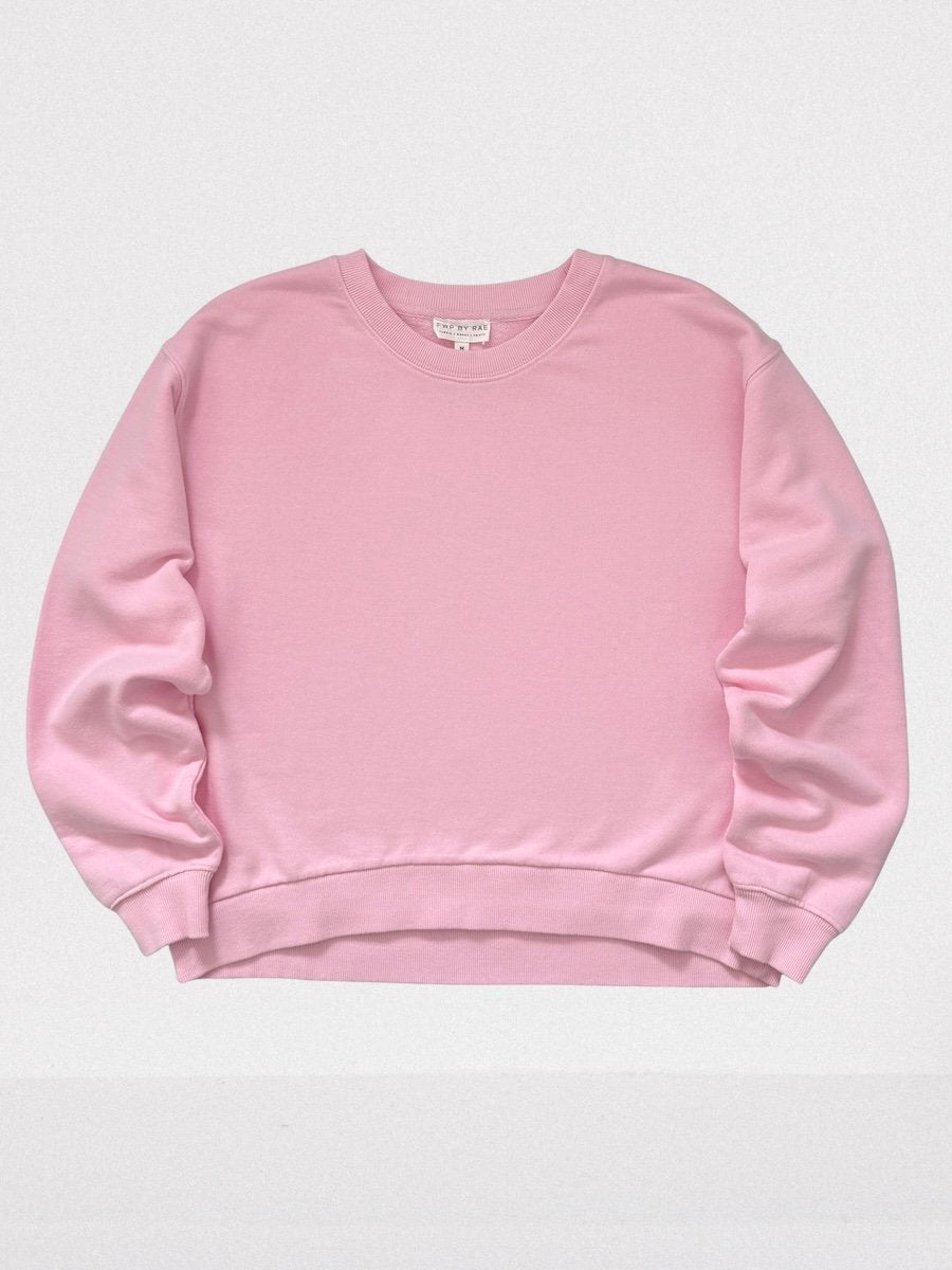 KIT organic cotton boxy sweatshirt parfait pink | fwp by rae