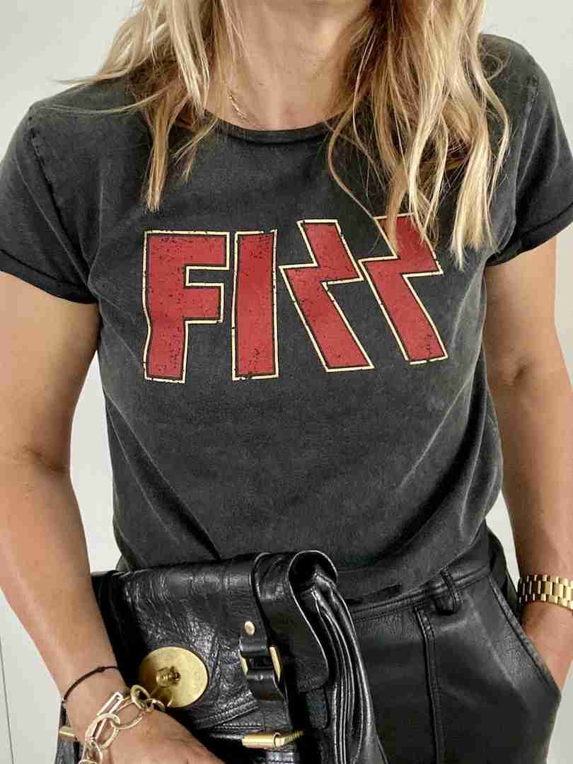 fizz tee red gold | fwp by rae