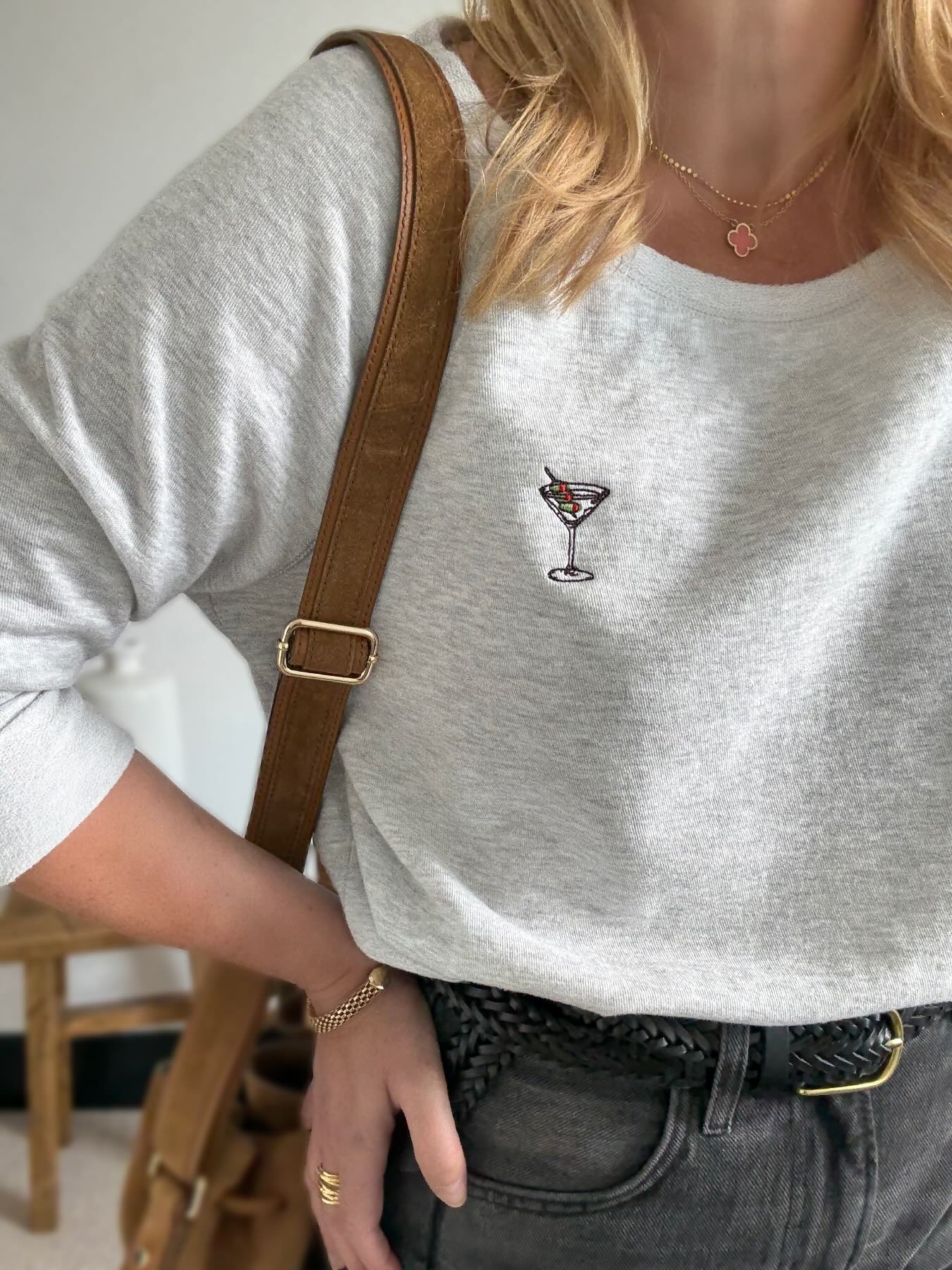 Martini Mini Embroidered Sweatshirt