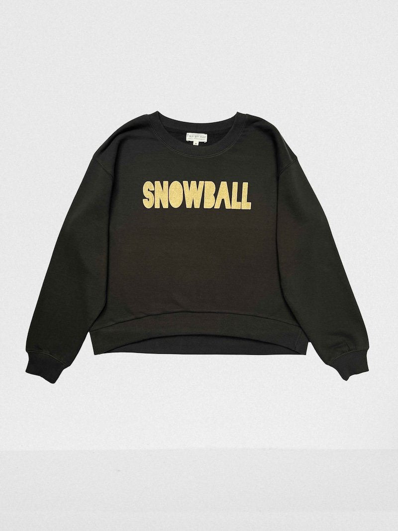 snowball sweatshirt woodland grey gold | fwp by rae | Christmas sweatshirt