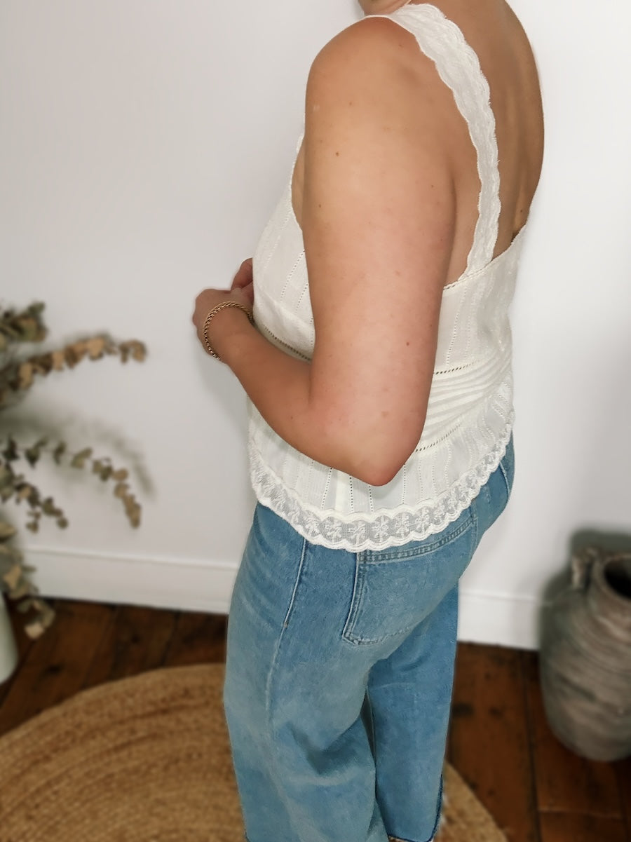 Wren Lace Camisole Top Cream
